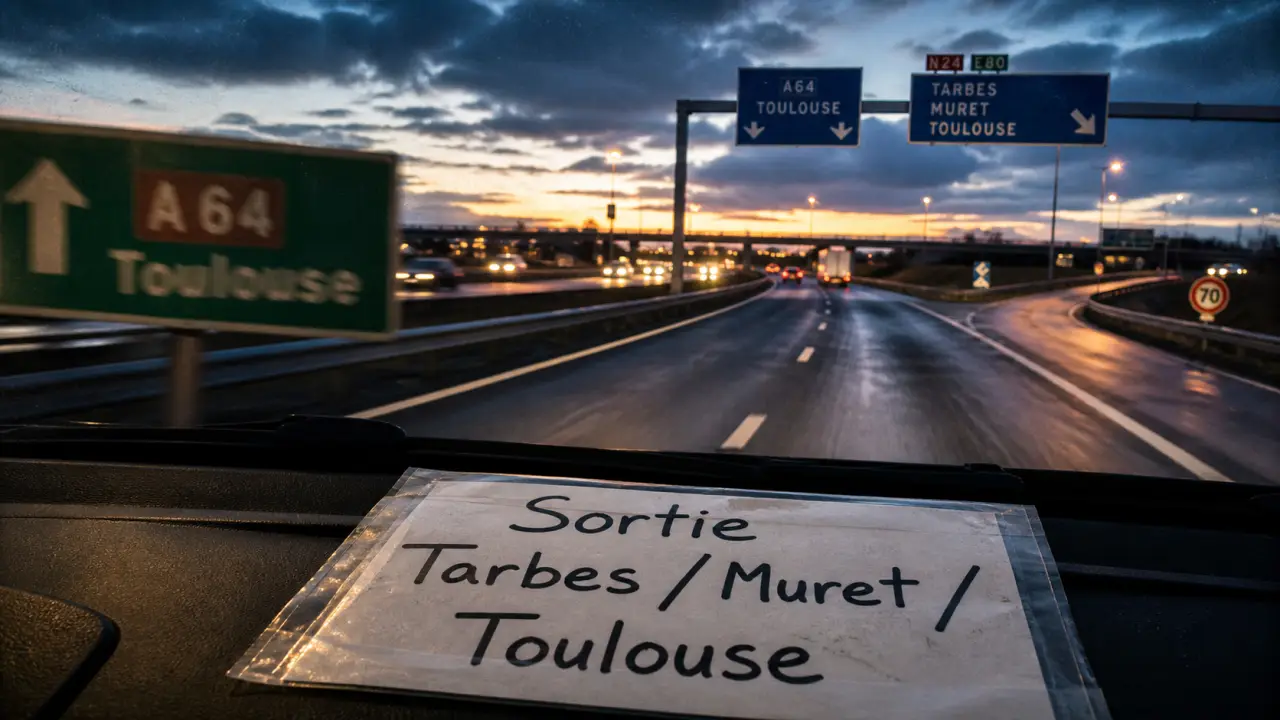 Autoroute Tarbes Toulouse sorties vers Muret, Dax et grands axes