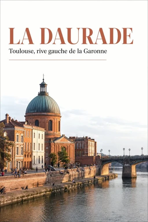 Quartier de la Daurade à Toulouse avec la basilique Notre-Dame de la Daurade au bord de la Garonne