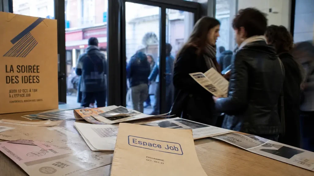 Espace job Toulouse activités : flyers et centres culturels