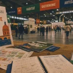 Entrée de la foire de toulouse 2025, hall et stands