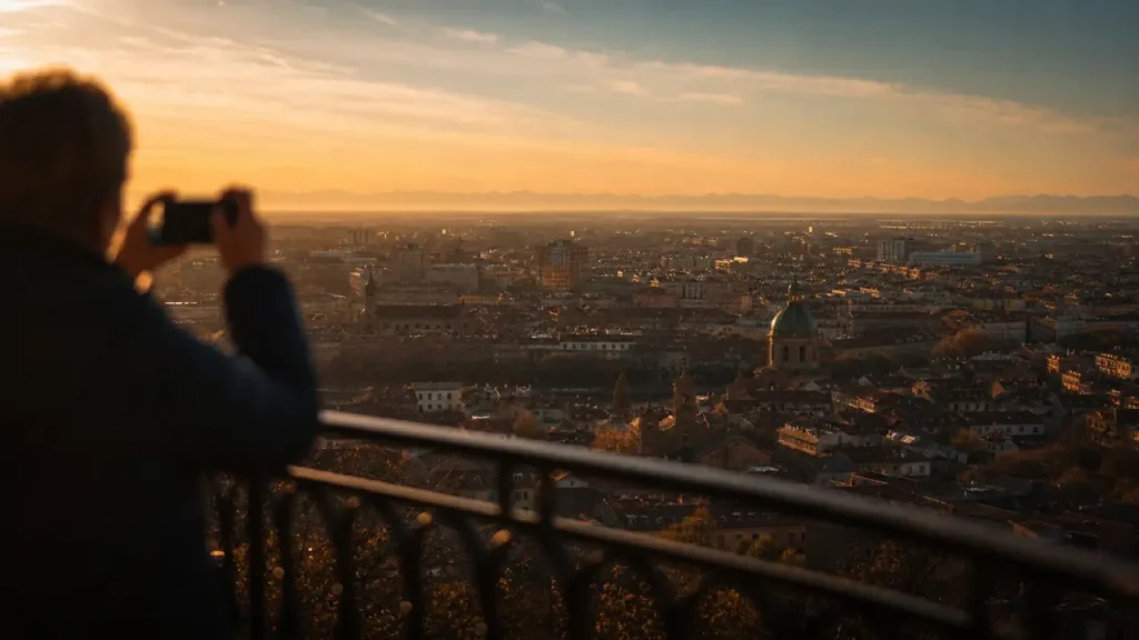 Point de vue toulouse depuis Pech-David sur la Garonne au coucher du soleil