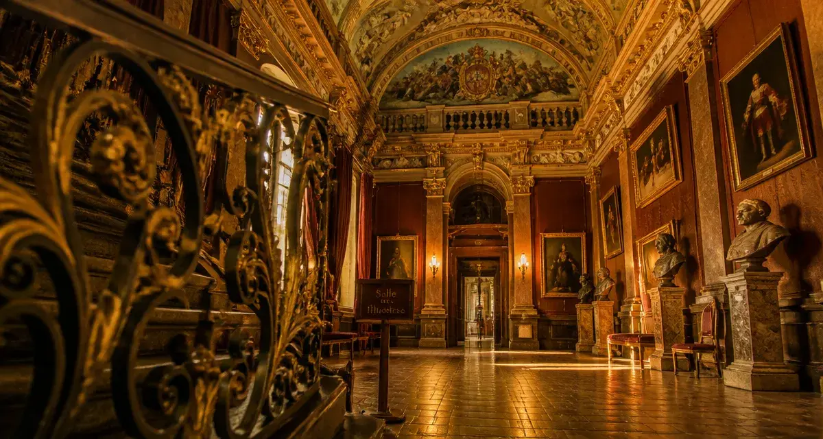 Salle des illustres Toulouse : vue intérieure au Capitole