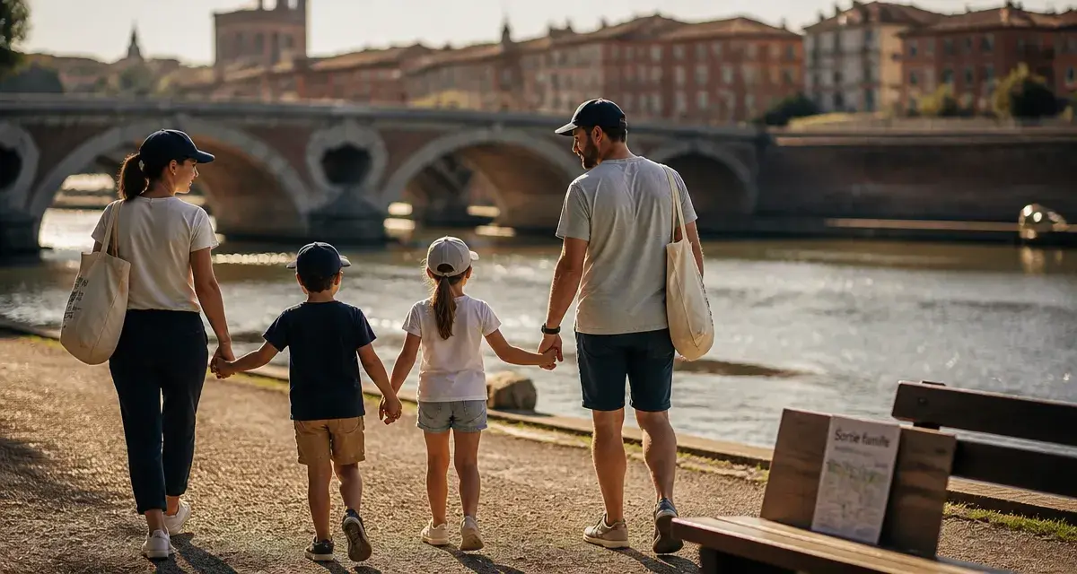 Sortie en famille Toulouse et environs sur les quais de la Garonne, à Toulouse