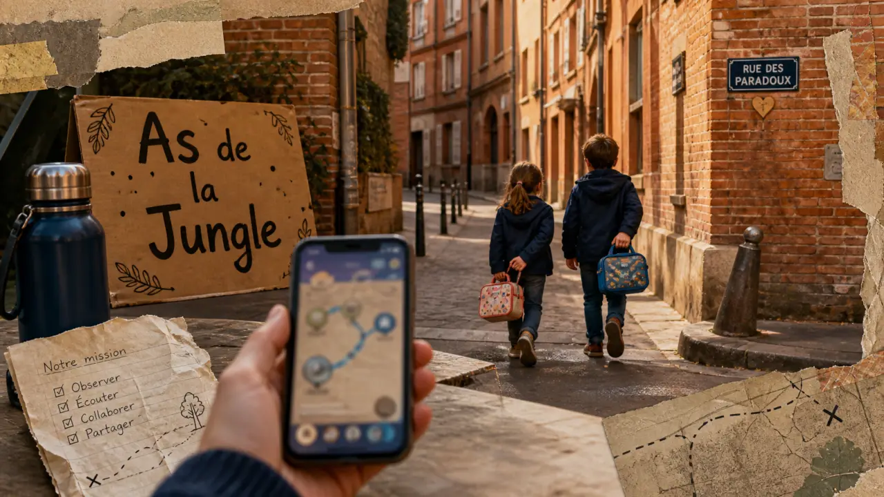 Toulouse en famille les as de la jungle : application sans stress