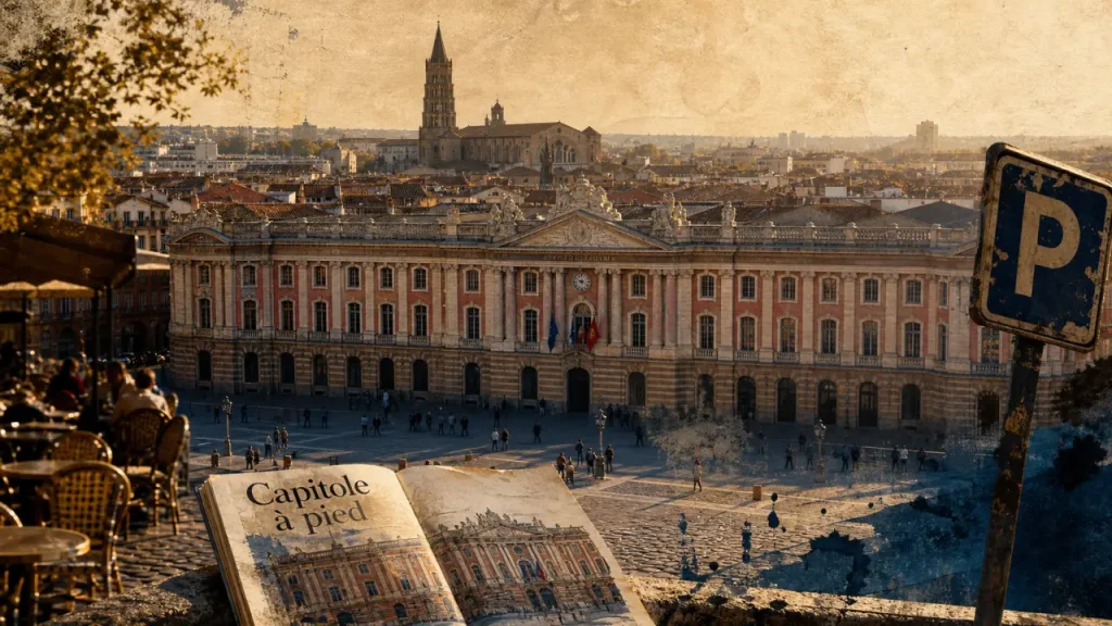 Visiter Toulouse : place du Capitole et façade rose
