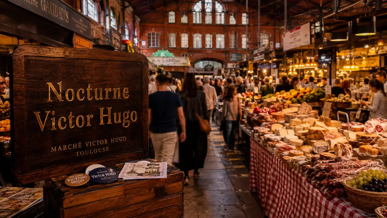 Nocturne Victor Hugo à Toulouse : marché gourmand animé