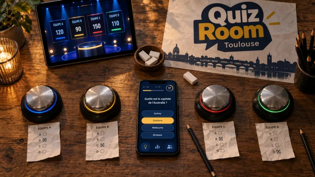 Quiz Room Toulouse : une sortie de groupe où chacun participe