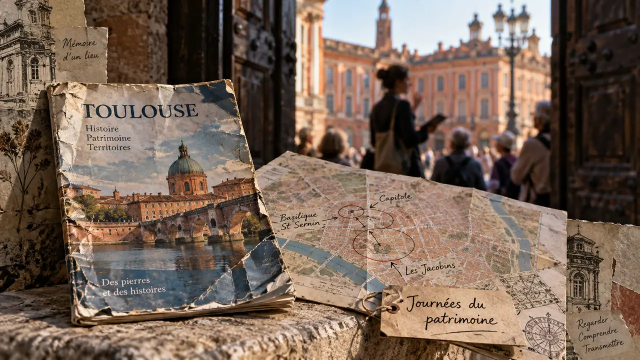 Forum du patrimoine Toulouse 2026 : brochures et plan des Journées du patrimoine
