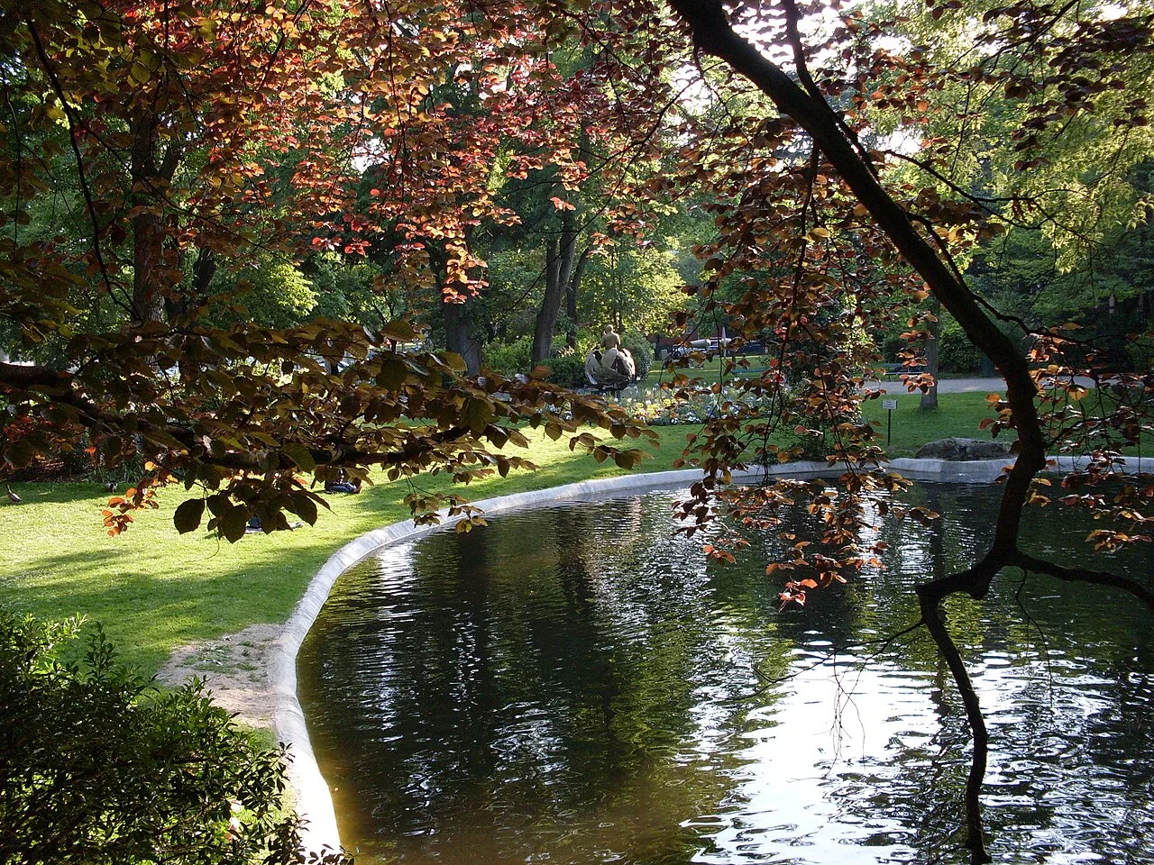 Vue du jardin Royal à Toulouse